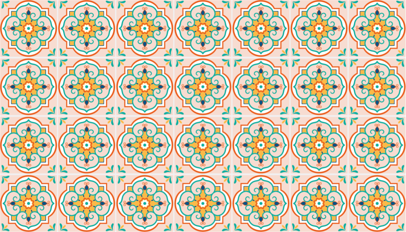 šarene mozaik pločice vinil prostirke - TenStickers