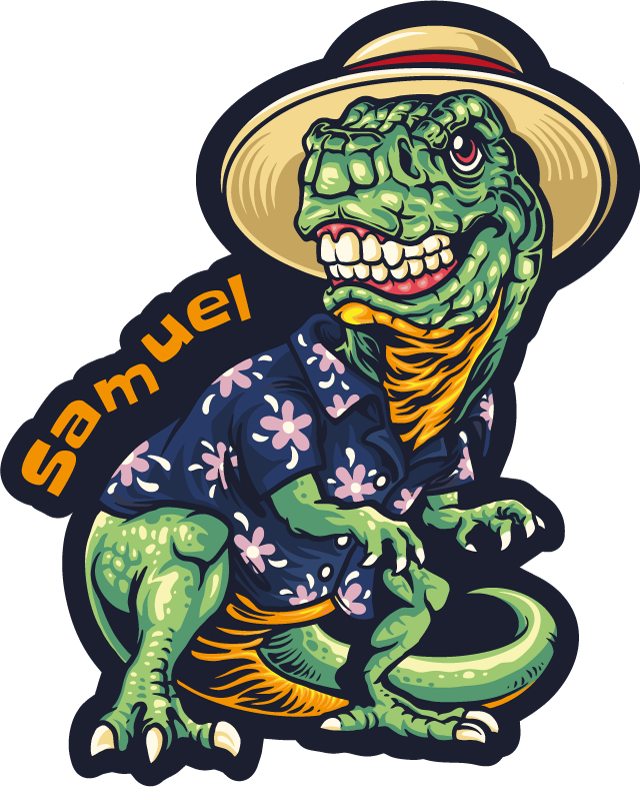 Vinil podovi s imenima odjeća dinosaura za odmor - TenStickers