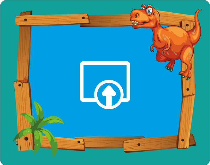 Vinil podovi djeca prilagodljiv dinosaur - TenStickers