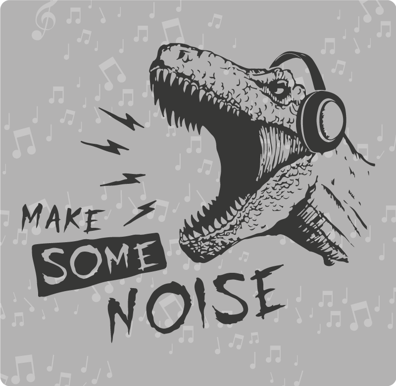 Drugi vinil podovi dinamičan zvuk dinosaura - TenStickers