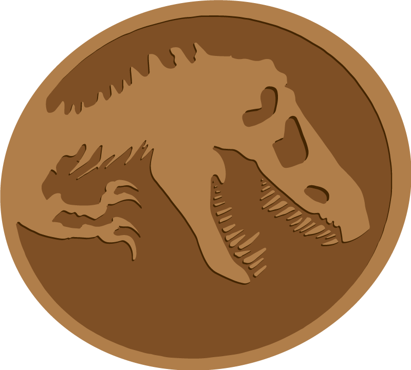 Kostur dinosaura vinil prostirka - TenStickers