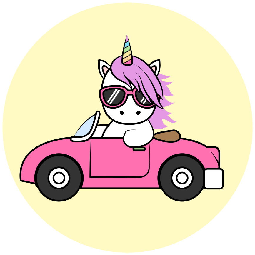 Drugi vinil podovi unicorn drive decor - TenStickers