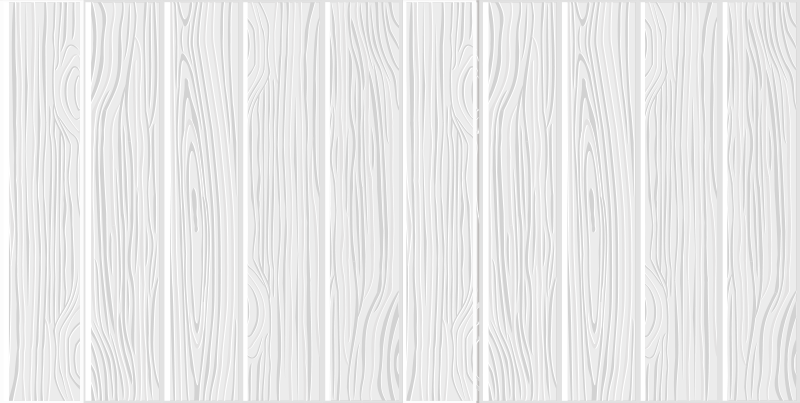 Bijela drvena ploča vinil prostirka - TenStickers