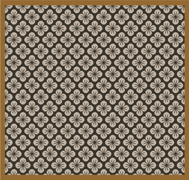 Vinil podovi geometrijski cvjetni geometrijski uzorak - TenStickers