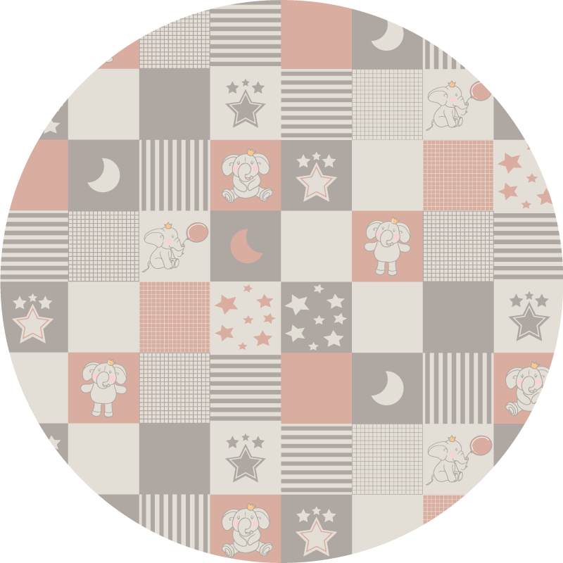 Vinil podovi djeca dječji patchwork - TenStickers