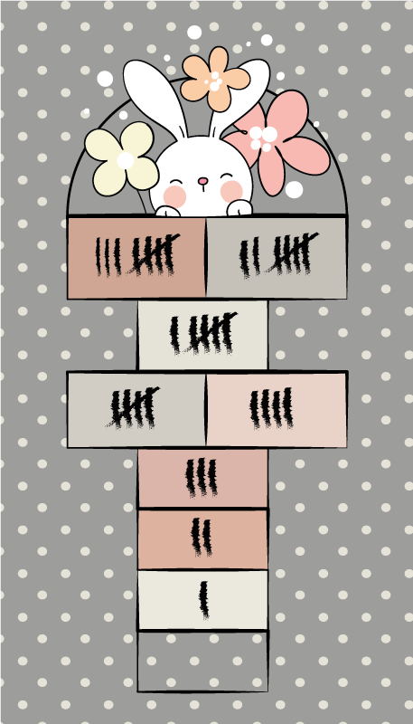 Vinil podovi rasadnici hopscotch gameplay - TenStickers