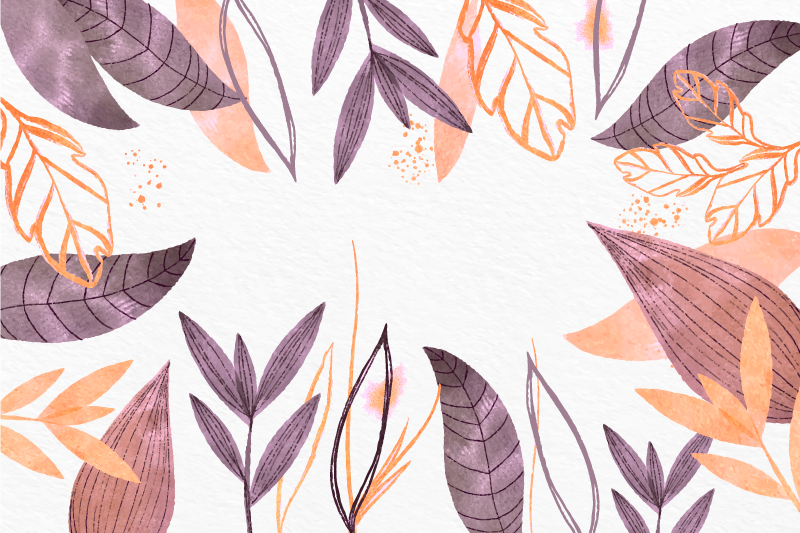 Vinil podovi spavaća soba elegantni uzorci lišća - TenStickers