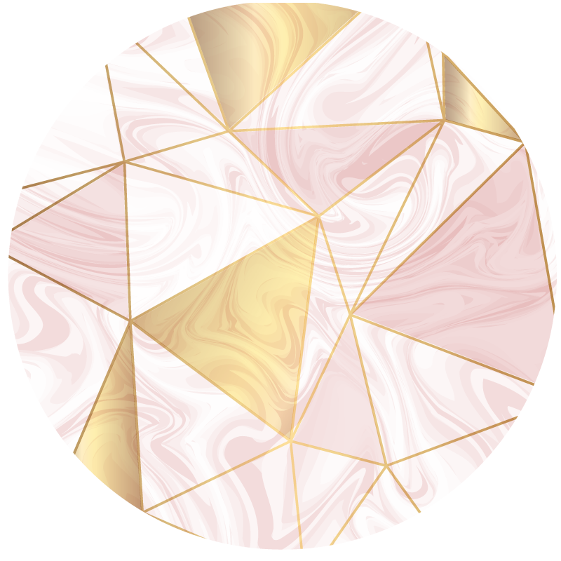 Vinil podovi geometrijski geometrijska mramorna kompozicija - TenStickers