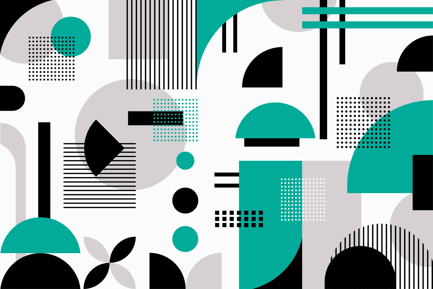 Moderan geometrijski oblik vinil prostirka - TenStickers