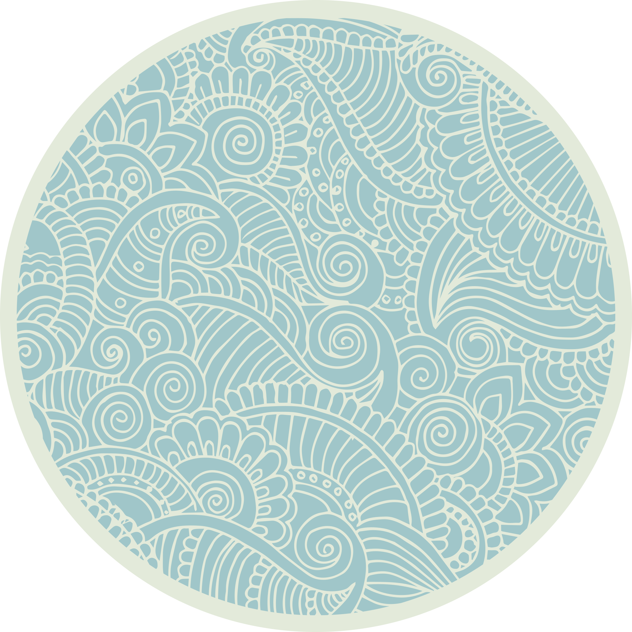 Vinil podovi mandala vrtložna mandala - TenStickers