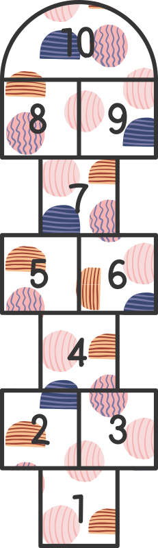 Kružna poskok igra vinil prostirka - TenStickers