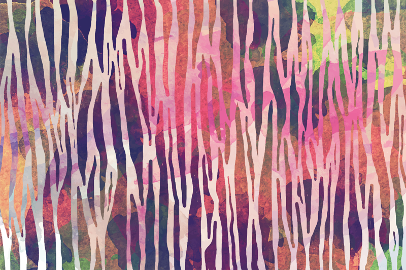 Sažetak zebra tekstura životinjski otisak vinil prostirka - TenStickers