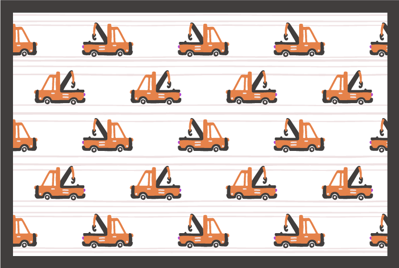 Drugi vinil podovi uzorak igračke dizalice - TenStickers