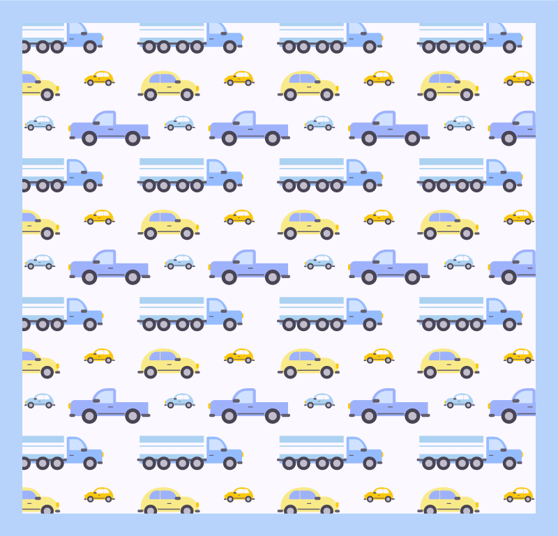 Vrste kamiona dječji vinil tepih - TenStickers