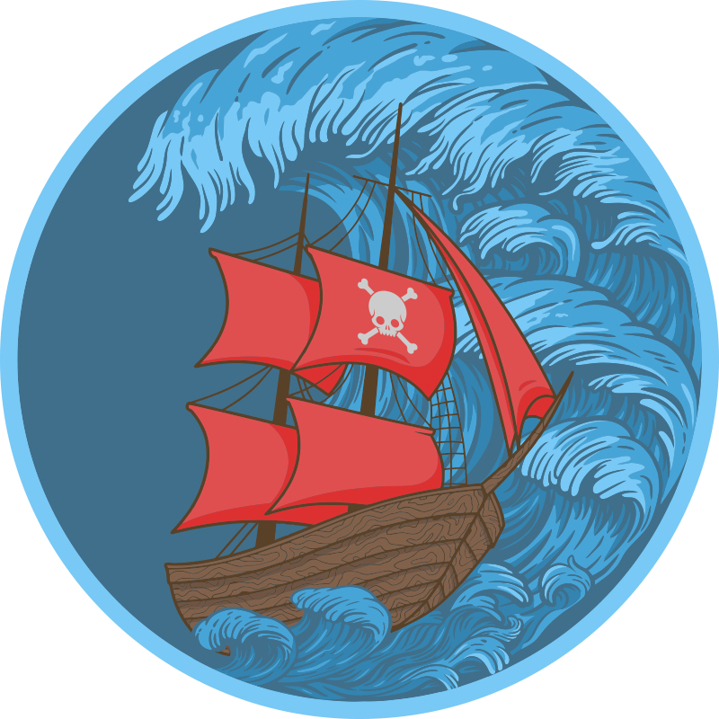 Gusarski brod djeca vinil prostirka - TenStickers