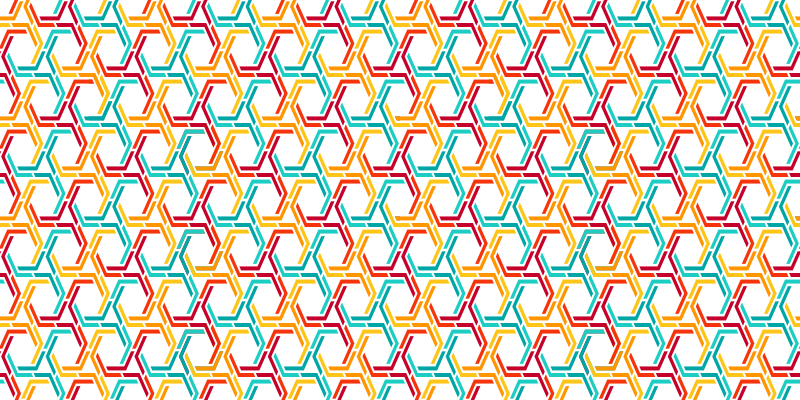 Vinil podovi geometrijski isprepleteni uzorak - TenStickers