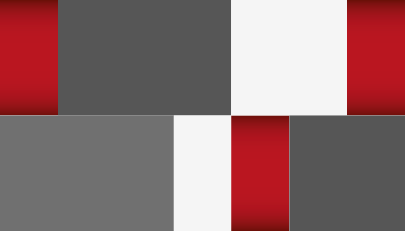 Crvene, bijele i sive geometrijske prostirke - TenStickers