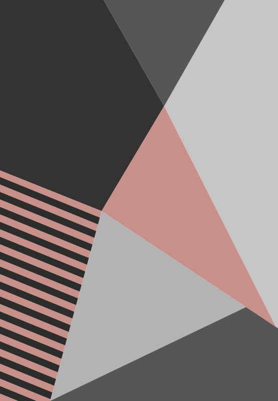 Ružičaste i sive geometrijske moderne geometrijske prostirke - TenStickers