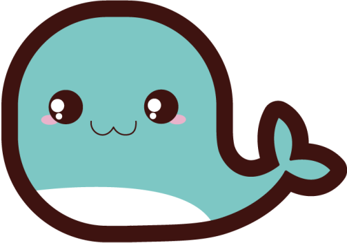 Vinil podovi rasadnici slatka ilustracija kita - TenStickers