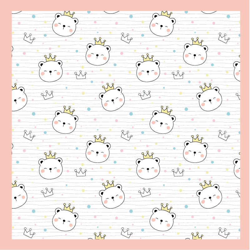 Drugi vinil podovi okrunjeni životinjski likovi - TenStickers