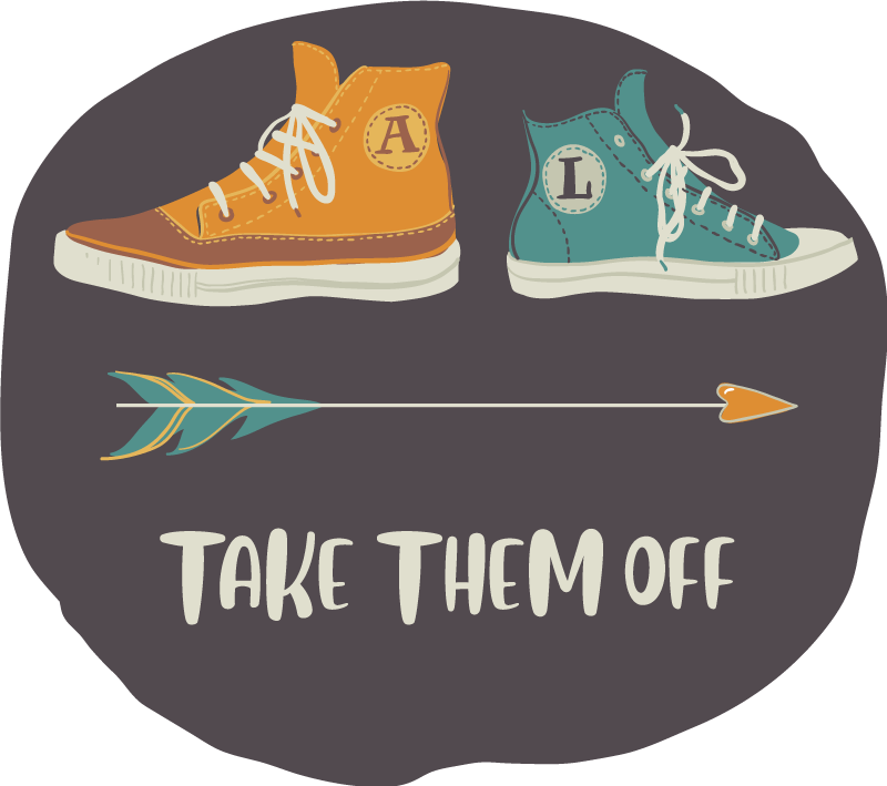 Vinilne prostirke s frazama skini ih - TenStickers