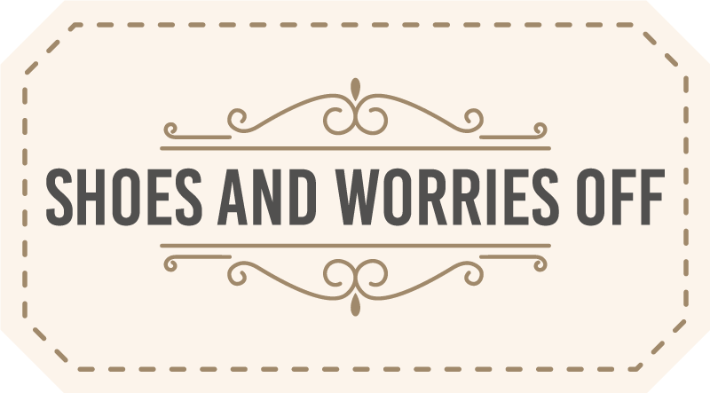 Vinilne prostirke s frazama cipele brige off - TenStickers