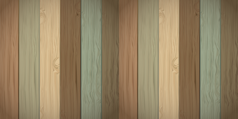 Vinil podovi efekt drva raznobojne daske - TenStickers