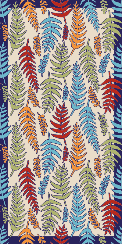 Vinil podovi cvijeće i biljke botaničke pruge - TenStickers