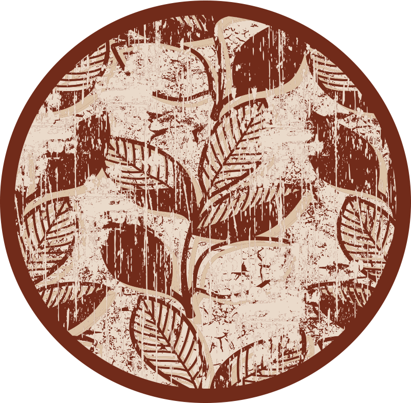 Vinil podovi priroda elegantni uzorci lišća - TenStickers