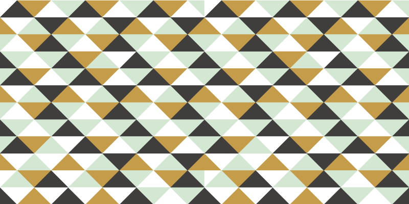 Vinil podovi geometrijski trokutasti mozaik aranžman - TenStickers