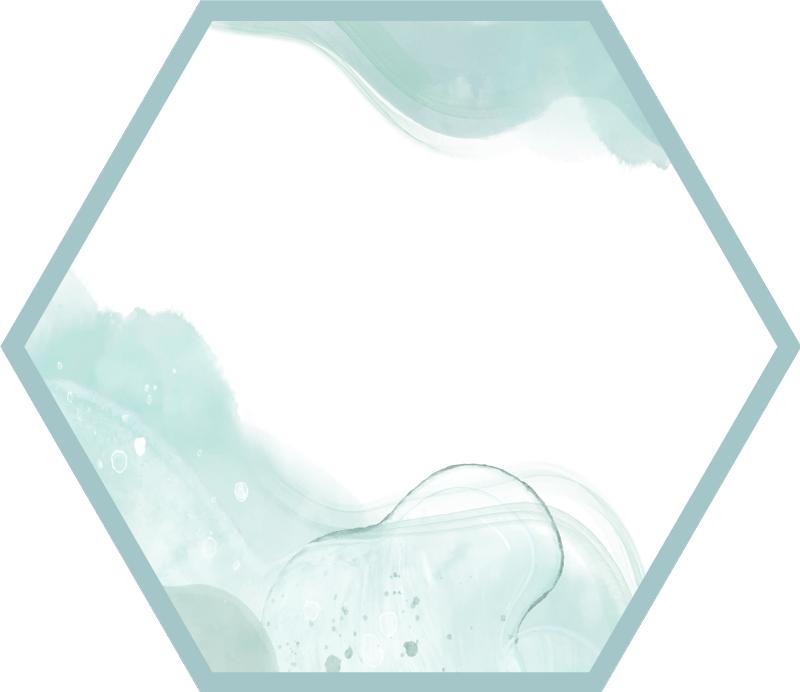 Vinil podovi minimalistički mekani tirkizni vrtlozi - TenStickers