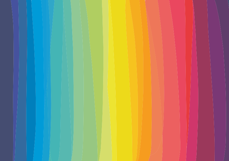 Vinil podovi prugasta šarene gradijent pruge - TenStickers