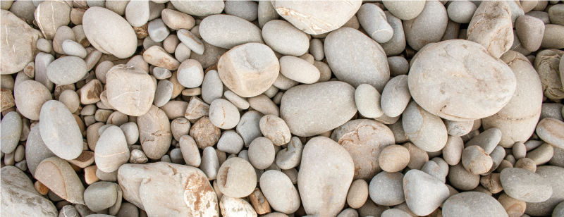 Bijelo sitno kamenje kuhinjski vinil tepih - TenStickers