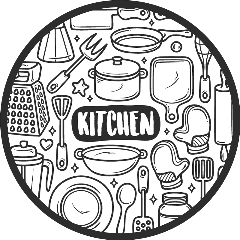 Vinil podovi kružni osnovna grafika - TenStickers