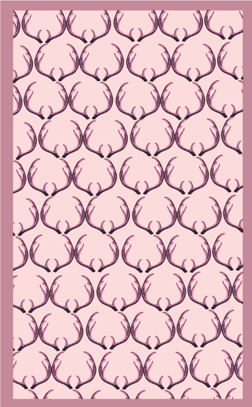 Vinil podovi skandinavski elegantan motiv rogova - TenStickers