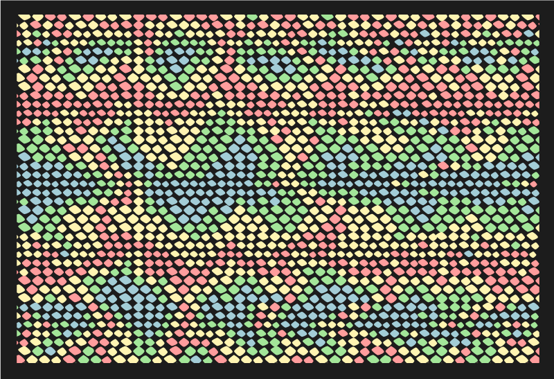 Vinil podovi tekstura šareni uzorak kruga - TenStickers