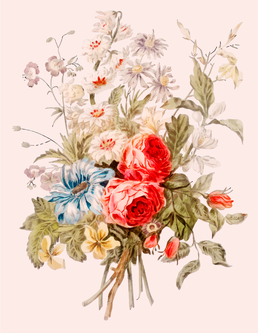 Vinil podovi cvijeće i biljke izuzetan cvjetni aranžman - TenStickers