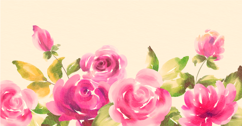 Vinil podovi cvijeće i biljke ružičasti cvjetni dizajn - TenStickers