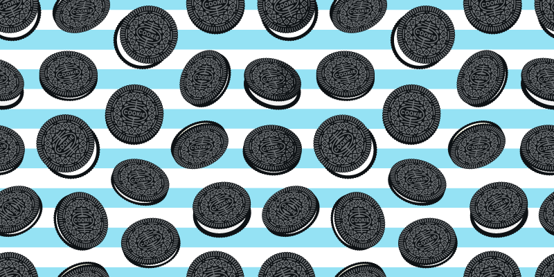 Kuhinjske podne pločice oreo uzorka - TenStickers