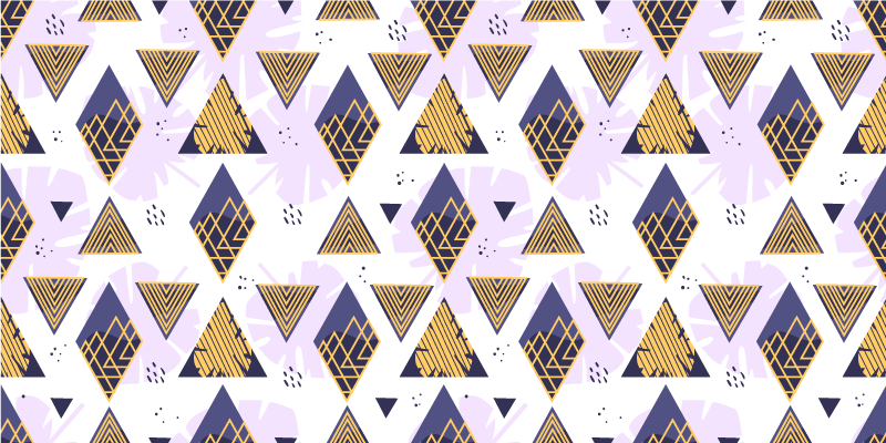 Tropski trokuti podne pločice za kuhinju - TenStickers