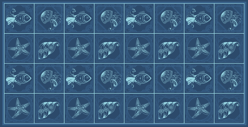 Vinil podovi za kupatilo dizajn morskog života - TenStickers