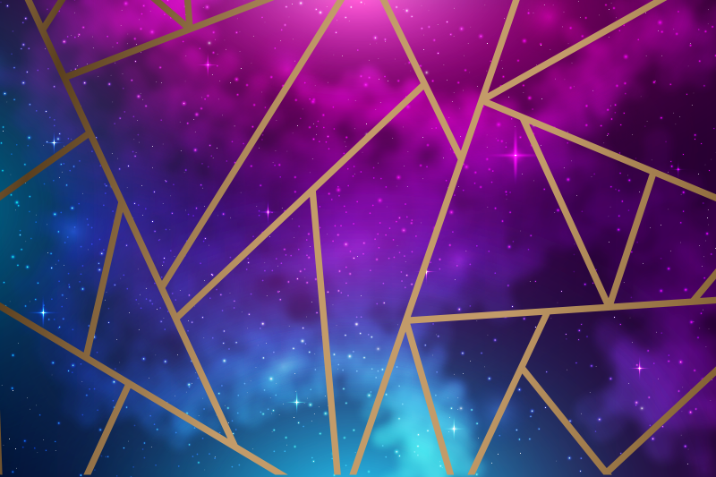 Galaxy trokut pločice pločica tepih - TenStickers