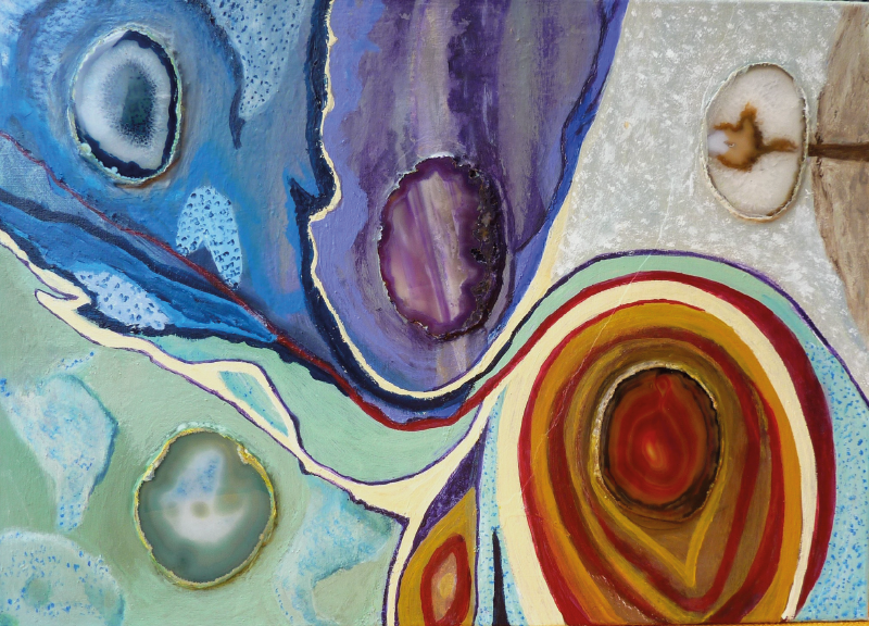 Mramorni vinilni tepih šareni vrtlozi - TenStickers