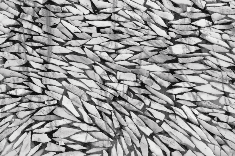 Vinil podovi efekt kamena sivi realistični uzorak - TenStickers