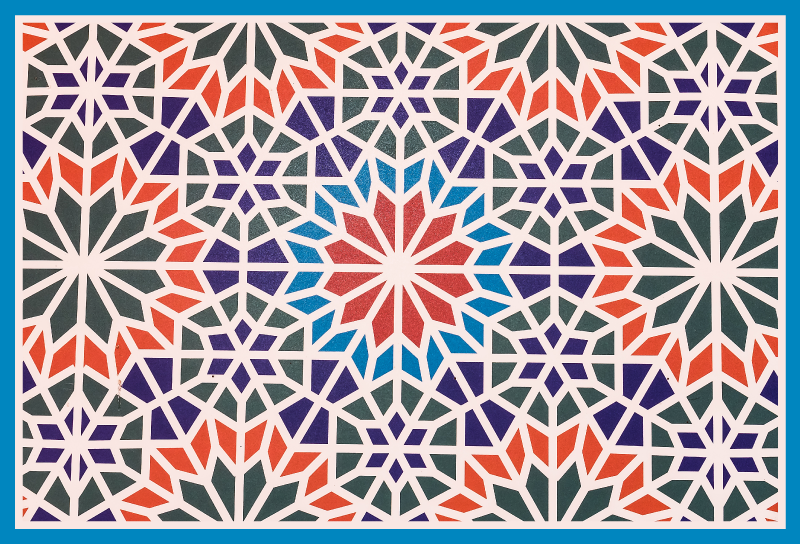 Vinil podovi mozaik zamršeni geometrijski - TenStickers