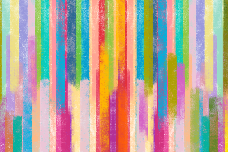 Vinil podovi efekt drva živopisni prugasti motivi - TenStickers