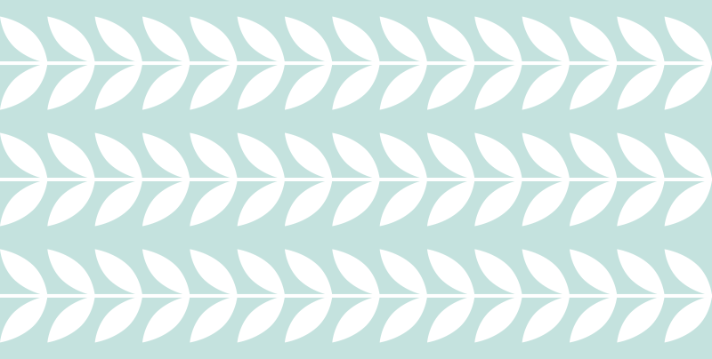 Vinil podovi priroda lisnato zeleni uzorak - TenStickers