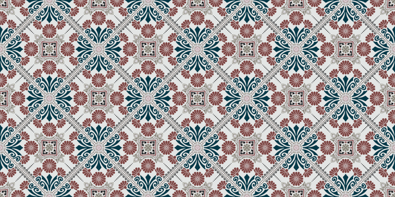 Vinil pločice botanički aranžman - TenStickers