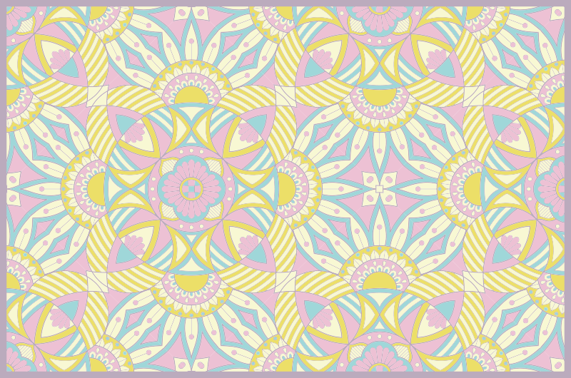 Vinil podovi mandala složeni geometrijski rasporedi - TenStickers