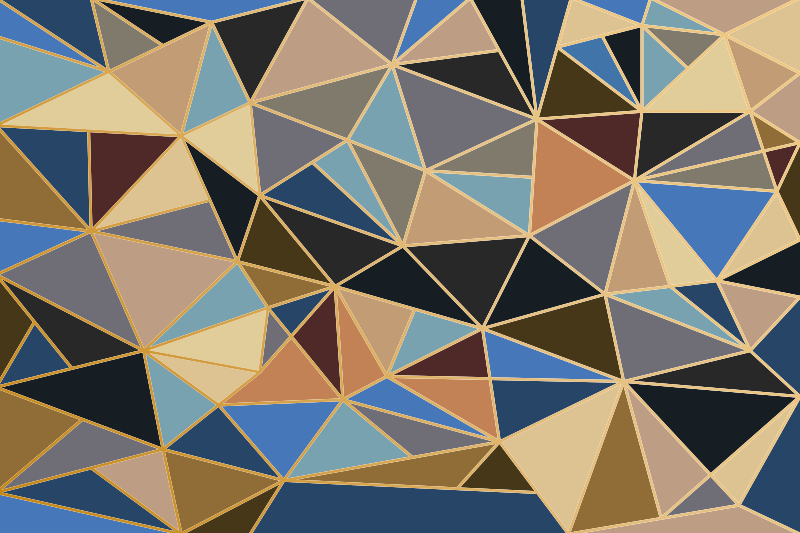 Geometrijski raznobojni mozaik podne pločice - TenStickers